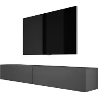 3Xeliving TV-Schrank : Anthrazit, (2 x 100 cm) x 34 x 32 cm