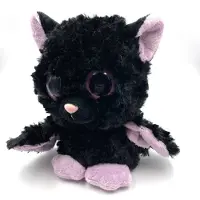 Onwomania Plüschtier Stofftier Kuscheltier Flughund Abendsegler Fledermaus Höhe 19 cm Schwarz
