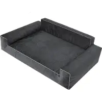 Stanislaw Jurga Hundebett "Glamour" -80x55cm- elegantes Sofa-Kissen für Hunde, weich & waschbar