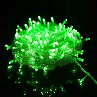 Rosikey 10M 100LEDs 8 Modi Lichterkette Strom LED Weihnachten Lichterkette Transparente Kabel Zimmer Deko Licht Party Garten Weihnachtsbaum Beleuchtung, Grün