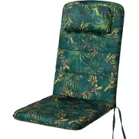 Hobbygarden Hochlehner Auflage "Antonia" (50×48×73 cm) – 6 cm dick | Sitzkissen, Sitzpolster, Gartenmöbel Kissen |