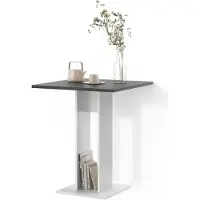 Livinity Esstisch Regusa Weiß/Anthrazit 65 x 78 cm, Model 56202