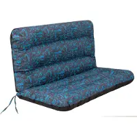 Hobbygarden Auflage „Ania“ – 120 cm Garten-Schaukelkissen, wasserabweisend, UV-beständig, komfortabel & pflegeleicht - KAFFEE BLAU