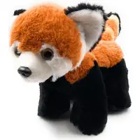Onwomania Plüschtier Stofftier Kuscheltier Katzenbären Raubtier Roter Panda Länge 26 cm Braun