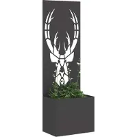 Syfax Garten Sichtschutz-Leinwand Tiermuster Schwarz 50 x 32 x 150 cm