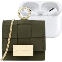 IDEAL OF SWEDEN , Mini-Tasche für AirPods Modell Braided Verstellbarer Gurt, Khaki