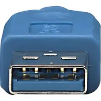 Techly 1.0m USB 3.0/Micro-B USB 3.0, 1 m, USB A, Micro-USB B, USB 3.2 Gen 1 (3.1 Gen 1), Männlich/Männlich, Blau