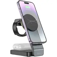 Hoco CQ3 Noble, Drinnen, USB, Kabelloses Aufladen, Schwarz