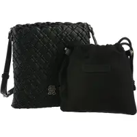Tommy Hilfiger Umhängetasche "TH BRAIDED CROSSOVER", Damen Tragetasche, Schultertasche in modischer Flechtoptik