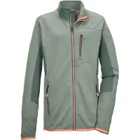 Killtec Strickjacke "KOS 140 BYS FLX JCKT" Colourblock-Design, 2-Wege-Stretch, Kinnschutz, vielseitig einsetzbar