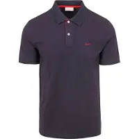 Gant für Herren. 2062026 Marineblaues Piqué-Poloshirt in Kontrastfarbe (3XL), Lässig, Baumwolle, Klassisch, Kurzarm