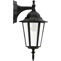 Goldlux Retro Gartenwandleuchte Liguria E27 IP43 schwarz 201935