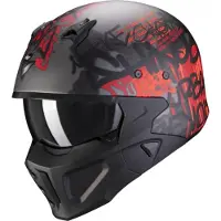 Scorpion Covert-X Wall Helm Farbe: Anthrazit/Rot, Grösse: S (55/56)