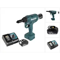 Makita DRV 250 RF1 Akku Blindnietsetzgerät 18V 20kN Brushless + 1x Akku 3,0Ah + Ladegerät