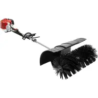 StarTech.com Handgeführte Benzin-Kehrbürste - 2-Takt 52 cm³ Kehrmaschine - Reinigung von Einfahrt und Gehweg - Rotierende Bürste - Schwarz