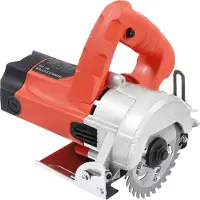 OEM Handgeführte Schneidemaschine, 1580W Leistung, verstellbarer Fasenwinkel, inklusive 2 Klingen, Rot