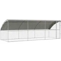 vidaXL Hundekäfig 3 stk. Silber 6 x 2 x 2 m Verzinkter Stahl