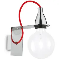 Ideal Lux MINIMAL AP1, Oberfläche, 1 Glühbirne(n), E27, IP20, Chrom