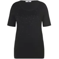 Anna Aura Rundhals-Shirt schwarz