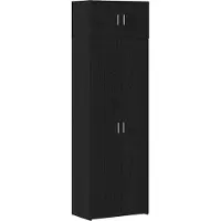 Syfax Aufbewahrungsschrank 2 stk. Schwarz Eichen-Optik