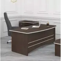 AEA Brauner Schreibtisch Büro Möbel Designer Cheftisch Arbeitszimmer Tisch