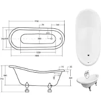 Xl Moebel Gmbh Klassische Freistehende Badewannen Antik Stil Badewanne Wanne Bad Badezimmer