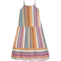 DANAMADE Sommerkleid "Dresses DAMELIE", Mädchen, Gr. 158, bunt (multicolor), Obermaterial: 100% Viskose. Futter: 100% Baumwolle, Kleider Sommerkleid