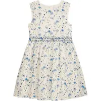 DANAMADE Sommerkleid "Dresses DCELIA", Mädchen, Gr. 128, blau, Obermaterial: 100% Polyester; Futter: 100% Baumwolle, Kleider Sommerkleid