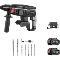 OEM Rotationshammer, bürstenloser Motor, Multifunktionsfähigkeit, 2XBatterie-Option 6, EU