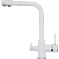 OEM Küchenarmatur, 360° drehbar, Dual-Handle-Steuerung, WEISS