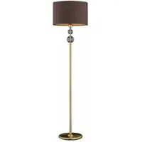 Casa Padrino Luxus Barock Stehleuchte Gold / Braun H. 172 cm - Barockstil Stehleuchten