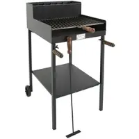 Cruccolini Fuocone Oliveto - Handgefertigter Eisen-Holzkohlegrill für Holz und Kohle