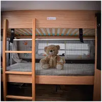 Sliiper Sicherheitsnetz 190 x 50 cm Traglast 35 kg Stockbett Hubbett Alkoven