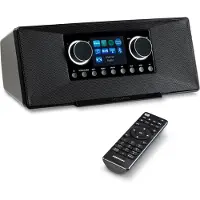 Medion P85333 Internetradio mit DAB+ (WLAN, UKW, Spotify Connect, Amazon Music, USB, Kopfhörer-Anschluss, AUX, Stereo Line-Out Cinch, Sleep Timer) weiß