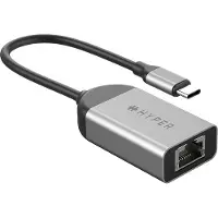 Hyper HD425B, USB 3.2 Gen 1 (3.1 Gen 1) Type-C, 2500 Mbit/s, Edelstahl, RJ-45, USB, 60,5 mm
