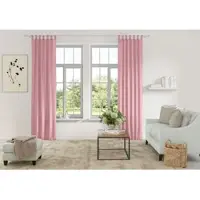 Otto Home Vorhang "Parry" Gr. 4, rosa (rosé), B:140cm H:245cm, Polyester, Recyceltes Material, Gardinen, Vorhang, 2-er Set, blickdicht, monochrom, basic, Topseller
