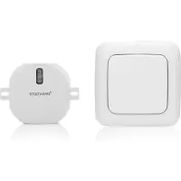 Smartwares SH4-99572, Intelligenter Schalter, Kabellos, Kunststoff, 433,92 MHz, 30 m, Weiß