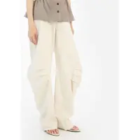 ROTATE für Damen. 1155062059 Anzugshose aus beigem Leinen (36), Lässig