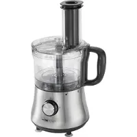 Clatronic Küchenmaschine KM 3646 edelstahl, bis 1,5 Liter, inkl. Zubehör
