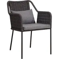 Happyment Gartenstühle Rotan – Wetterbeständig – Loungestuhl-Look – Gartenmöbel – Wicker – Schwarz – 2er Set