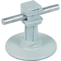 Dehn Dachleitungshalter H 36mm Grau mit Klebepad D 67mm - 297110