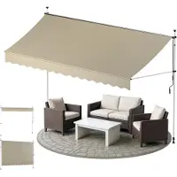 Sol Royal SolVision BM3 Klemmmarkise, 300x180cm, Beige, Sonnenschutz, Handkurbel