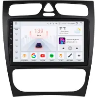 Happiq Autoradio – Für Mercedes-Benz C-Klasse und CLK-Klasse (W203, W209, S203, A209, W168) – Intelligente Systeme mit CarPlay, Android Auto und GPS –