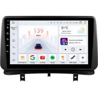 Happiq Autoradio mit Bluetooth, CarPlay, kompatibel mit Apple und Android, Stereoanlage, Navigation, Autonavigationssystem, für Renault Clio 3 (2005–2014)