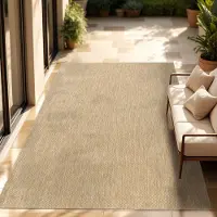 Paco Home In- & Outdoor Teppich Flachgewebe einfarbig modern wetterfest für Terrasse Küche 200x280 cm