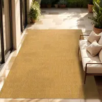 Paco Home In- & Outdoor Teppich Flachgewebe einfarbig modern wetterfest für Terrasse Küche 120x160 cm
