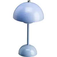 Luxus Europe - Tischlampe Touch Josephine Blau - Kabellose LED-Tischlampe für den Innenbereich – USB-C wiederaufladbar