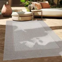 Paco Home Outdoor Teppich Flachgewebe modern Boho Ethno wetterfest Außenbereich 80x250 cm
