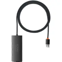 Baseus WKQX030101, USB 3.2 Gen 1 (3.1 Gen 1) Type-A, USB 3.2 Gen 1 (3.1 Gen 1) Type-A, 5000 Mbit/s, Schwarz, Acrylnitril-Butadien-Styrol (ABS), 1 m