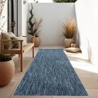 Paco Home In- & Outdoor Teppich Flachgewebe einfarbig modern wetterfest für Terrasse Küche 80x250 cm